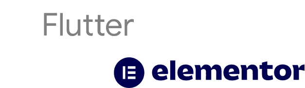 Logo Flutter i Elementor | Look Ad - Agencja trade marketingu